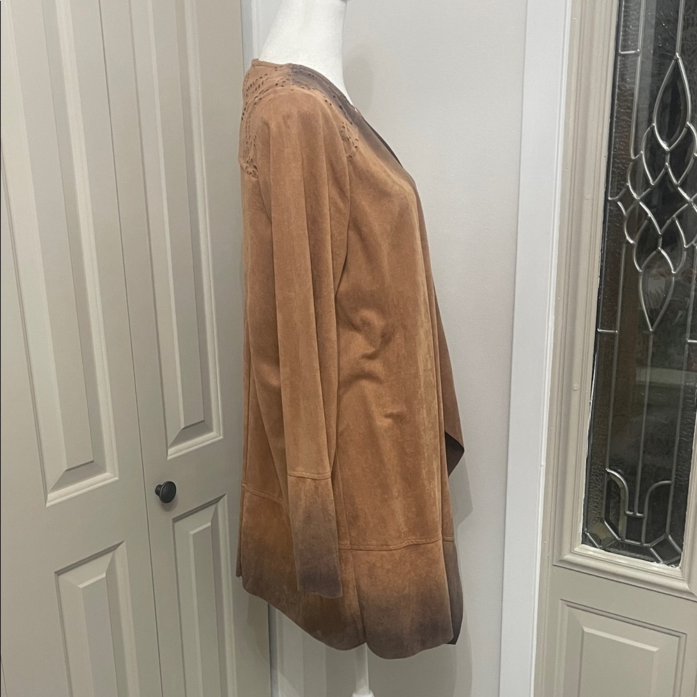 Love Riche Brown Ombre Cape Jacket - Picture 6 of 14